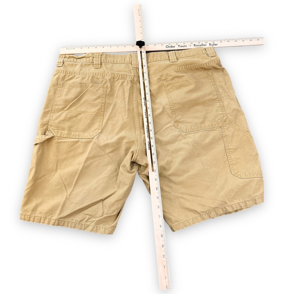 Blue‎ Mountain Canvas Carpenter Shorts Men's 42 Beige Cotton  ** Small Flaw**